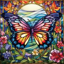 Load image into Gallery viewer, Butterfly-Full Round Diamond Painting-30x30cm