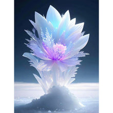 Load image into Gallery viewer, Ice Lotus-Full Round Diamond Painting-30x40cm