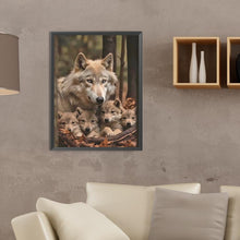 Load image into Gallery viewer, Wolf-Full Round Diamond Painting-30x40cm
