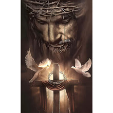 Load image into Gallery viewer, Lord Jesus-Full Round Diamond Painting-45x70cm-Large Size
