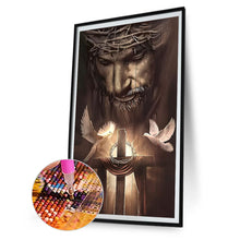 Load image into Gallery viewer, Lord Jesus-Full Round Diamond Painting-45x70cm-Large Size