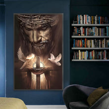 Load image into Gallery viewer, Lord Jesus-Full Round Diamond Painting-45x70cm-Large Size