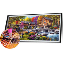 Load image into Gallery viewer, Rural Scenery-Full Round Diamond Painting-105x55cm-Large Size