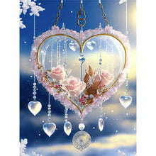 Load image into Gallery viewer, Snow Love Heart-Full Round Diamond Painting-30x40cm