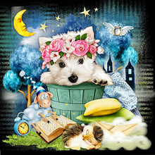 Load image into Gallery viewer, White Swan-Full Round Diamond Painting-40x40cm