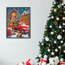 Load image into Gallery viewer, Christmas Car-Full Round Diamond Painting-30x40cm