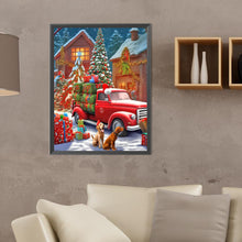 Load image into Gallery viewer, Christmas Car-Full Round Diamond Painting-30x40cm
