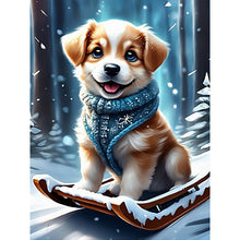 Load image into Gallery viewer, Dog-Full Round Diamond Painting-30x40cm