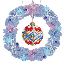 Load image into Gallery viewer, Christmas-Single Side Drill-Diamond Wreath(With LED Light )