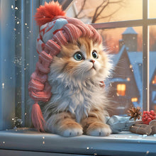 Load image into Gallery viewer, Cat-Full Round Diamond Painting-40x40cm