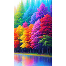 Load image into Gallery viewer, Rainbow Forest-Full Round Diamond Painting-40x70cm-Large Size