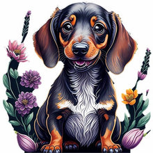 Load image into Gallery viewer, Dog-Full Round Diamond Painting-30x30cm