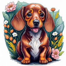 Load image into Gallery viewer, Dog-Full Round Diamond Painting-30x30cm