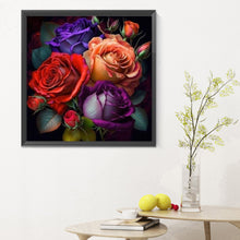 Load image into Gallery viewer, Rose-Full Round Diamond Painting-30x30cm