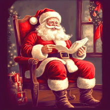 Load image into Gallery viewer, Santa Claus-Full Round Diamond Painting-30x30cm