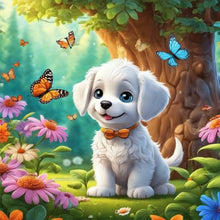 Load image into Gallery viewer, Dog-Full Round Diamond Painting-30x30cm