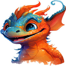 Load image into Gallery viewer, Dragon-Full Round Diamond Painting-30x30cm