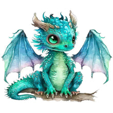 Load image into Gallery viewer, Dragon-Full Round Diamond Painting-30x30cm