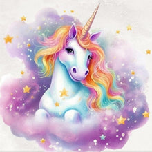 Load image into Gallery viewer, Unicorn-Full Round Diamond Painting-30x30cm
