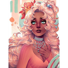 Load image into Gallery viewer, Girl-Full Round Diamond Painting-30x40cm