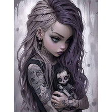 Load image into Gallery viewer, Girl-Full Round Diamond Painting-30x40cm