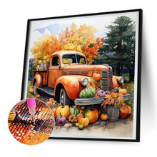 Load image into Gallery viewer, Pumpkin Classic Car-Full Round Diamond Painting-30x30cm
