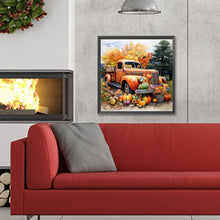Load image into Gallery viewer, Pumpkin Classic Car-Full Round Diamond Painting-30x30cm
