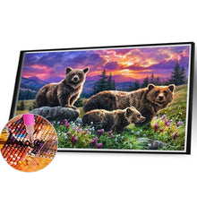 Load image into Gallery viewer, Brown Bear-Full Round Diamond Painting-40x30cm