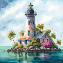 Load image into Gallery viewer, Lighthouse-Full Round Diamond Painting-30x30cm