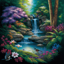 Load image into Gallery viewer, Secret Place In The Woods-Full Round Diamond Painting-30x30cm