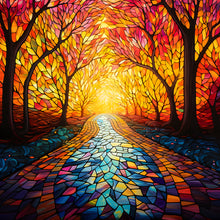 Load image into Gallery viewer, Maple Leaf Forest-Full Round Diamond Painting-30x30cm