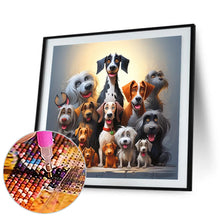 Load image into Gallery viewer, Dog-Full Round Diamond Painting-40x40cm