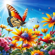 Load image into Gallery viewer, Flower-Full Round Diamond Painting-30x30cm