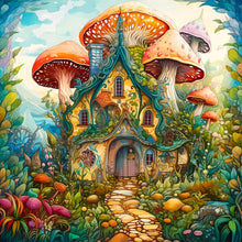 Load image into Gallery viewer, Serenity Treehouse-Full Round Diamond Painting-40x40cm