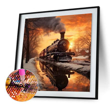 Load image into Gallery viewer, Train-Full Round Diamond Painting-30x30cm