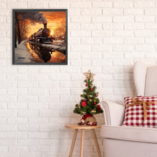 Load image into Gallery viewer, Train-Full Round Diamond Painting-30x30cm
