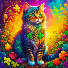 Load image into Gallery viewer, Cat-Full Round Diamond Painting-50x50cm