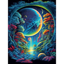 Load image into Gallery viewer, Moon-Full Round Diamond Painting-30x40cm