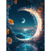 Load image into Gallery viewer, Moon-Full Round Diamond Painting-30x40cm