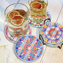 Load image into Gallery viewer, 6Pcs/Set Mandala-Acrylic Waterproof Diamond Coaster