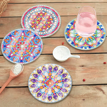 Load image into Gallery viewer, 6Pcs/Set Mandala-Acrylic Waterproof Diamond Coaster