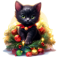 Load image into Gallery viewer, Black Cat-Full Round Diamond Painting-30x30cm