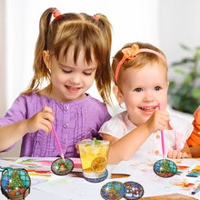 Load image into Gallery viewer, 8Pcs/Set Christmas-Wooden Diamond Painting Coaster