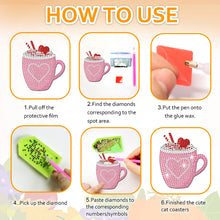 Load image into Gallery viewer, 10Pcs/Set Ice Cream-Wooden Diamond Painting Coaster