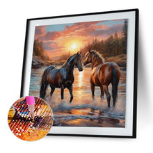 Load image into Gallery viewer, Horse-Full Round Diamond Painting-30x30cm