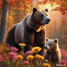 Load image into Gallery viewer, Bear-Full Round Diamond Painting-30x30cm