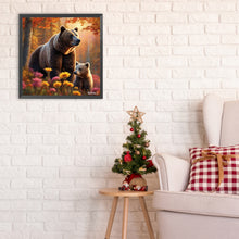 Load image into Gallery viewer, Bear-Full Round Diamond Painting-30x30cm