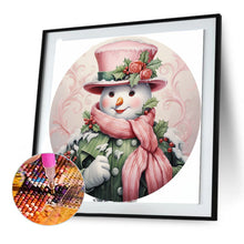Load image into Gallery viewer, Christmas Snowman-Full Round Diamond Painting-30x30cm