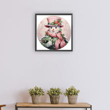 Load image into Gallery viewer, Christmas Snowman-Full Round Diamond Painting-30x30cm