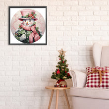 Load image into Gallery viewer, Christmas Snowman-Full Round Diamond Painting-30x30cm